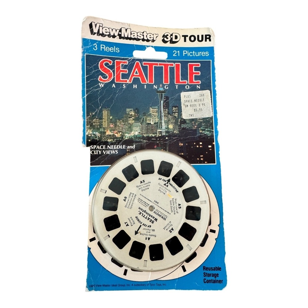 NEW Vintage‎ View-Master 3D Tour Seattle Washington Space Needle 3 Reels Sealed